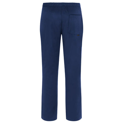 (6 pieces) KARLOWSKY | Kaspar Pull-On Chef Trousers – Navy - L - Elasticated Waist & Drawcord