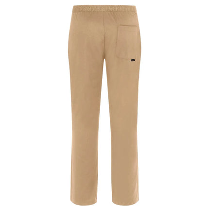 (6 pieces) KARLOWSKY | Kaspar Pull-On Chef Trousers – Sahara - M - Elasticated Waist & Drawcord