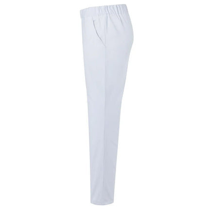 (6 pieces) KARLOWSKY | Kaspar Pull-On Chef Trousers – White - XXL - Elasticated Waist & Drawcord