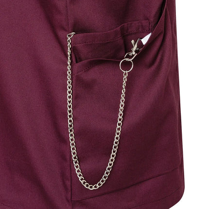 (6 pieces) KARLOWSKY | Ladies' Nurse Tunic Essential – Aubergine - Size 36 - 95°C Washable
