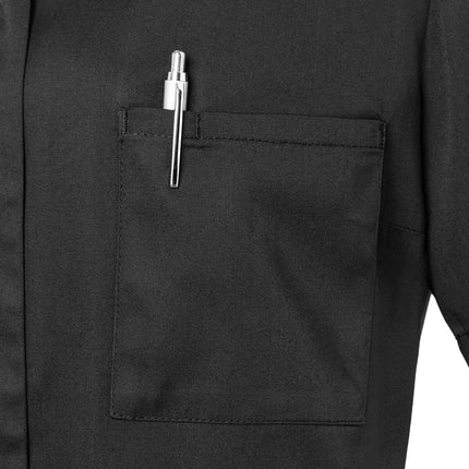 (6 pieces) KARLOWSKY | Ladies' Nurse Tunic Essential – Black - Size 46 - 95°C Washable