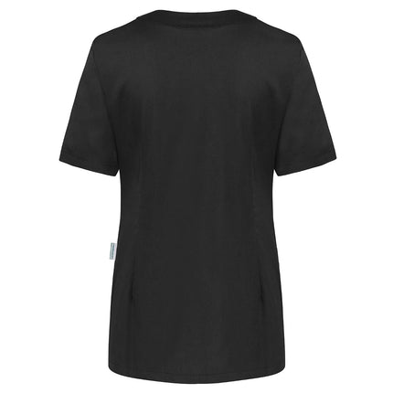 (6 pieces) KARLOWSKY | Ladies' Nurse Tunic Essential – Black - Size 48 - 95°C Washable