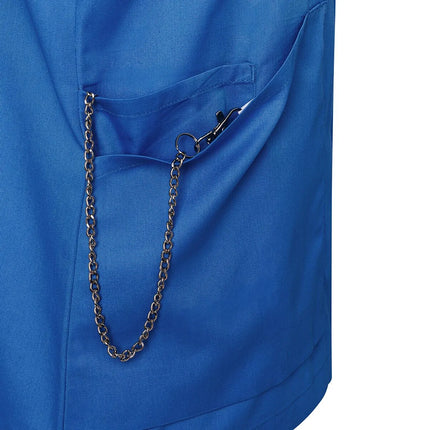 (6 pieces) KARLOWSKY | Ladies' Nurse Tunic Essential – Royal Blue - Size 44 - 95°C Washable