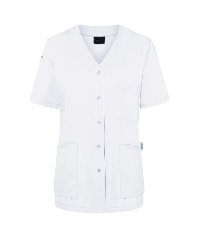 (6 pieces) KARLOWSKY | Ladies' Nurse Tunic Essential – White - Size 52 - 95°C Washable
