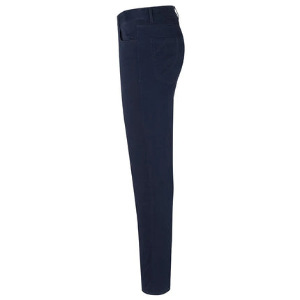 (6 pieces) KARLOWSKY | Men's 5-Pocket Work Trousers – Night Blue - Size 56 - Organic Cotton Stretch