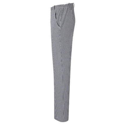(6 pieces) KARLOWSKY | Men's Chef Trousers Basic – Black - Size L - Side Elastic Waistband