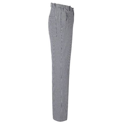 (6 pieces) KARLOWSKY | Men's Chef Trousers Basic – Black - Size S - Side Elastic Waist