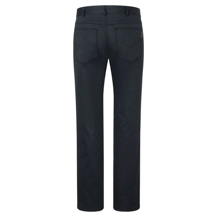 (6 pieces) KARLOWSKY | Men's Chef Trousers Manolo – Black - Size 52 - 5-Pocket - Stretch Fabric