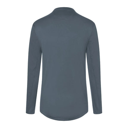 (6 pieces) KARLOWSKY | Men's Long Sleeve Performance Work Shirt – Anthracite - Size S - Slim Fit