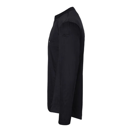 (6 pieces) KARLOWSKY | Men's Long Sleeve Performance Work Shirt – Black - Size L - Slim Fit