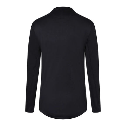 (6 pieces) KARLOWSKY | Men's Long Sleeve Performance Work Shirt – Black - Size L - Slim Fit