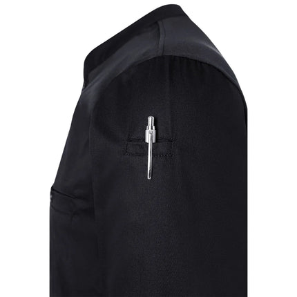 (6 pieces) KARLOWSKY | Men's Long Sleeve Performance Work Shirt – Black - Size XXL - Slim Fit