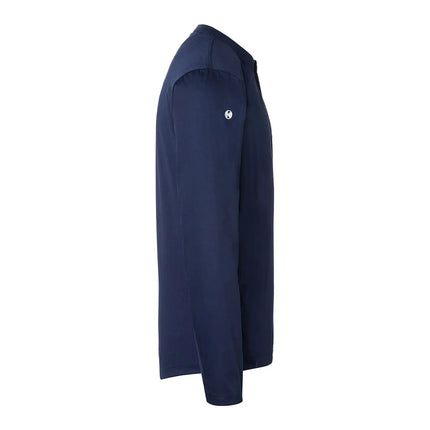 (6 pieces) KARLOWSKY | Men's Long Sleeve Performance Work Shirt – Navy - Size 3XL - Slim Fit