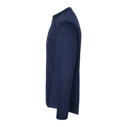 (6 pieces) KARLOWSKY | Men's Long Sleeve Performance Work Shirt – Navy - Size S - Slim Fit