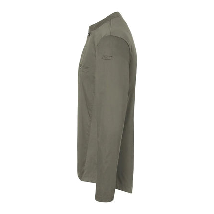 (6 pieces) KARLOWSKY | Men's Long Sleeve Performance Work Shirt – Sage - Size S - Slim Fit