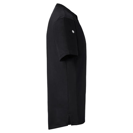 (6 pieces) KARLOWSKY | Men's Short Sleeve Performance Work Shirt – Slim Fit - Black - Size S