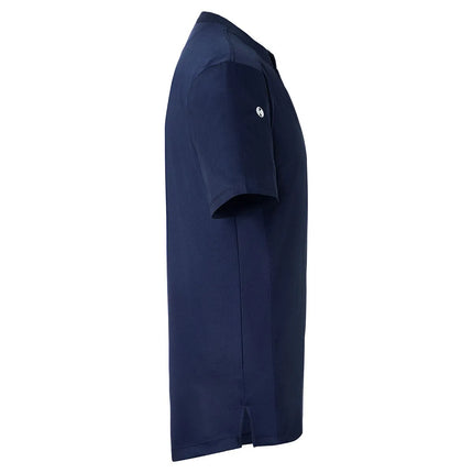 (6 pieces) KARLOWSKY | Men's Short Sleeve Performance Work Shirt – Slim Fit - Navy - Size XL