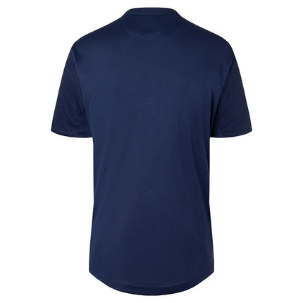 (6 pieces) KARLOWSKY | Men's Short Sleeve Performance Work Shirt – Slim Fit - Navy - Size M