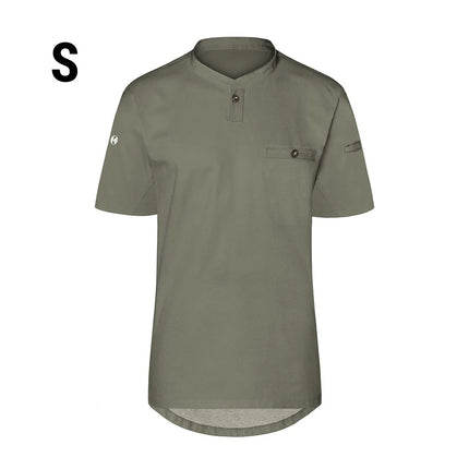 (6 pieces) KARLOWSKY | Men's Short Sleeve Performance Work Shirt – Slim Fit - Sage - Size S