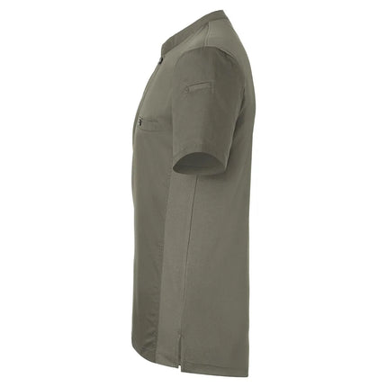 (6 pieces) KARLOWSKY | Men's Short Sleeve Performance Work Shirt – Slim Fit - Sage - Size XS