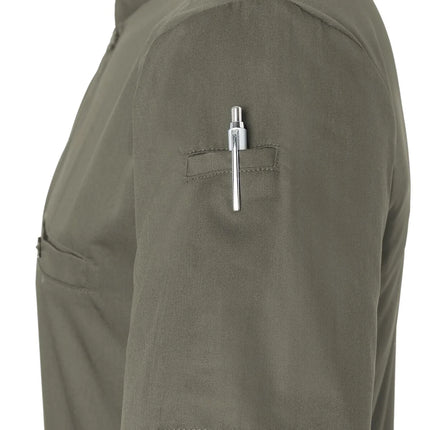 (6 pieces) KARLOWSKY | Men's Short Sleeve Performance Work Shirt – Slim Fit - Sage - Size 3XL