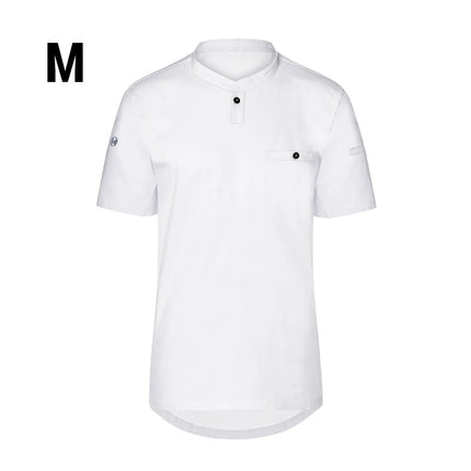 (6 pieces) KARLOWSKY | Men's Short Sleeve Performance Work Shirt – Slim Fit - White - Size M