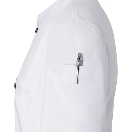 (6 pieces) KARLOWSKY | Men's Short Sleeve Performance Work Shirt – Slim Fit - White - Size M