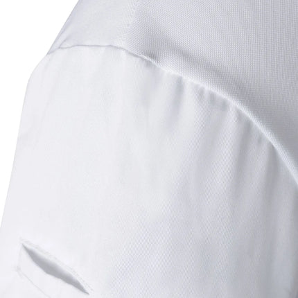 (6 pieces) KARLOWSKY | Men's Short Sleeve Performance Work Shirt – Slim Fit - White - Size 5XL