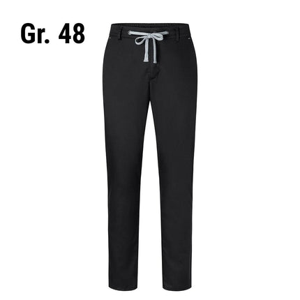 (6 pieces) KARLOWSKY | Men's Stretch Chino Work Trousers – Black - EU 48 - Easy-care stretch