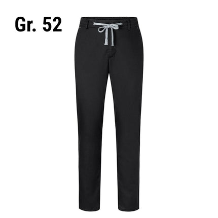 (6 pieces) KARLOWSKY | Men's Stretch Chino Work Trousers – Black - EU 52 - Easy-care stretch