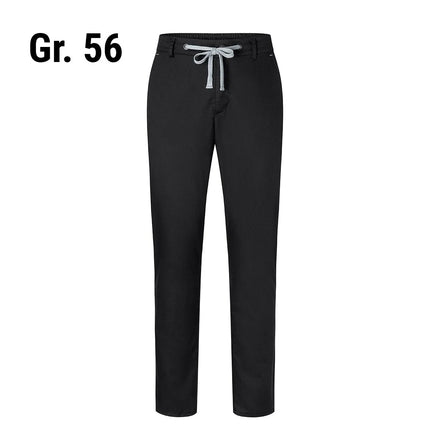 (6 pieces) KARLOWSKY | Men's Stretch Chino Work Trousers – Black - EU 56 - Easy-care stretch