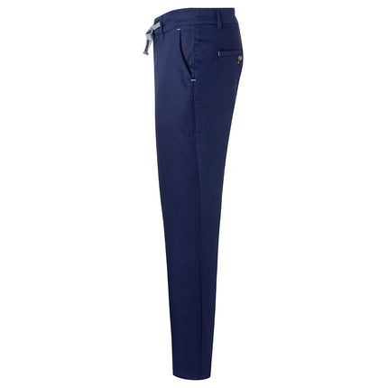 (6 pieces) KARLOWSKY | Men's Stretch Chino Work Trousers – Navy - EU 62 - Easy-care stretch