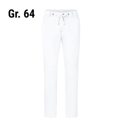 (6 pieces) KARLOWSKY | Men's Stretch Chino Work Trousers – White - EU 64 - Easy-care stretch