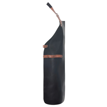 (6 pieces) KARLOWSKY | Professional Leather Bib Apron – Black - 600×820 mm