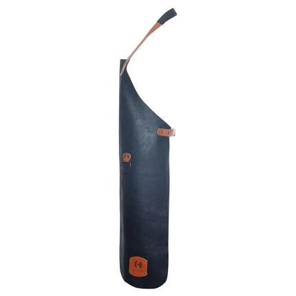 (6 pieces) KARLOWSKY | Professional Leather Bib Apron – Ink Blue - 600×820 mm