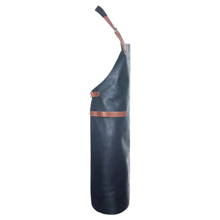 (6 pieces) KARLOWSKY | Professional Leather Bib Apron – Ink Blue - 600×820 mm