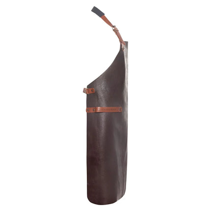(6 pieces) KARLOWSKY | Professional Leather Bib Apron – Mocha - 600×820 mm