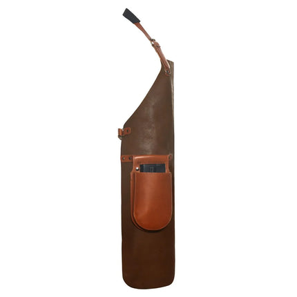 (6 pieces) KARLOWSKY | Professional Leather Bib Apron – Toffee - 600×820 mm