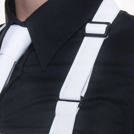 (6 pieces) KARLOWSKY | Water-Repellent Bib Aprons – White - 720 x 860 mm - Adjustable Neck