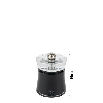 (6 pieces) PEUGEOT | BALI - Pepper Mill - Black - Acrylic - Height: 80mm