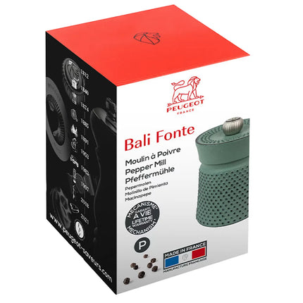 (6 pieces) PEUGEOT | BALI - Pepper Mill - Green - Height: 80mm