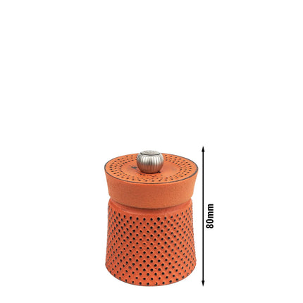 (6 pieces) PEUGEOT | BALI - Pepper Mill - Orange - Height: 80mm