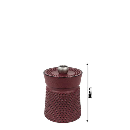 (6 pieces) PEUGEOT | BALI - Pepper Mill - Red - Height: 80mm