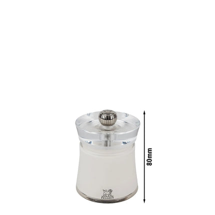 (6 pieces) PEUGEOT | BALI - Salt Mill - White - Acrylic - Height: 80mm