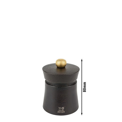 (6 pieces) PEUGEOT | BAYA - Pepper Mill - Chocolate - Height: 80mm