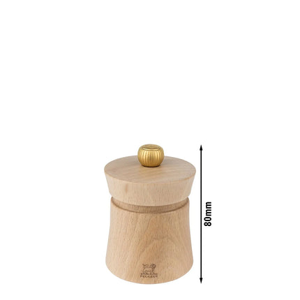 (6 pieces) PEUGEOT | BAYA - Salt Mill - Natural - Height: 80mm