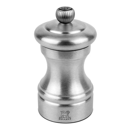 (6 pieces) PEUGEOT | Bistro Chef Pepper Mill – Stainless steel - 10 cm - Adjustable grinder