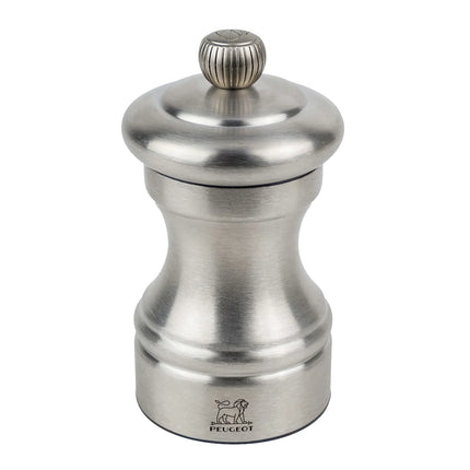 (6 pieces) PEUGEOT | BISTRO Chef - Pepper Mill - Stainless Steel - Height: 100mm