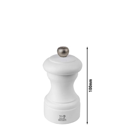 (6 pieces) PEUGEOT | BISTRO - Pepper Mill - Matte White - Height: 100mm