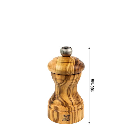 (6 pieces) PEUGEOT | BISTRO - Pepper Mill - Olive Wood - Height: 100mm